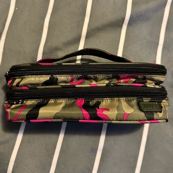 lug Handbags - Lug Double Decker Cosmetic Case in Camo Orchid